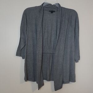 AB Studio Charcoal Open Front Cardigan | BB214F